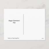 Cartes Pour Fêtes Annuelles La Saint-Valentin des merveilles d'or joyeuses (Dos)