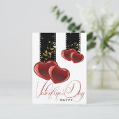 Cartes Pour Fêtes Annuelles La Saint-Valentin élégante (Debout devant)