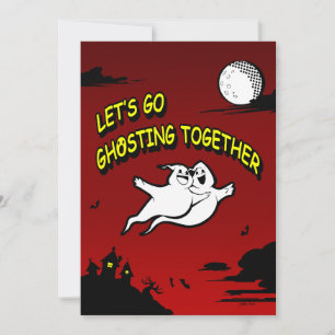 Cartes Pour Fêtes Annuelles La Saint-Valentin Halloween Fantôme Ensemble