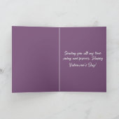 Cartes Pour Fêtes Annuelles La Saint-Valentin iridescent violet  (Intérieur)