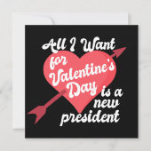 Cartes Pour Fêtes Annuelles La Saint-Valentin politique drôle anti-Trump (Devant)