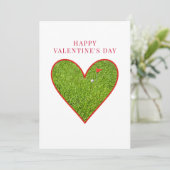 Cartes Pour Fêtes Annuelles La Saint-Valentin pour golfeurs - Dame de golf mod (Debout devant)
