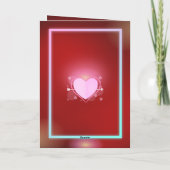 Cartes Pour Fêtes Annuelles La Saint-Valentin rouge sanglant (Dos)