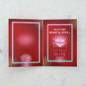 Cartes Pour Fêtes Annuelles La Saint-Valentin rouge sanglant (Intérieur)