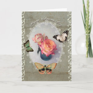Cartes Pour Fêtes Annuelles La Saint-Valentin victorienne
