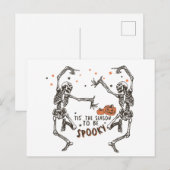 Cartes Pour Fêtes Annuelles La saison d'Halloween Éffrayante (Devant / Derrière)