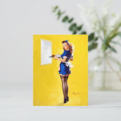 Cartes Pour Fêtes Annuelles La serveuse Elvgren (Debout devant)