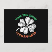 Cartes Pour Fêtes Annuelles La St Patrick's c'est temps pour quelques frasques (Devant)