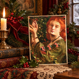 Cartes Pour Fêtes Annuelles La Suspension Du Gui par Dante Gabriel Rossetti