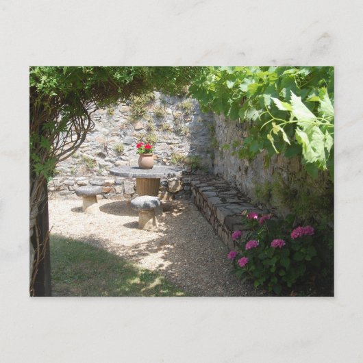 Cartes Pour Fêtes Annuelles La Table En Pierre (Devant)