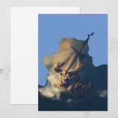 Cartes Pour Fêtes Annuelles La tempête sur la mer de Galilée (Devant / Derrière)