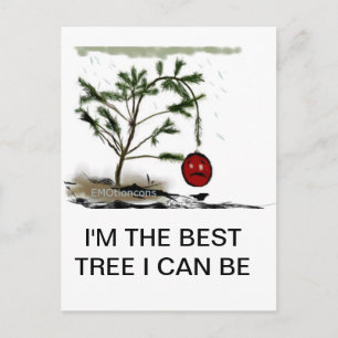 Cartes Pour Fêtes Annuelles La Trée de Sad Christmas