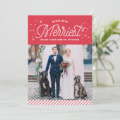 Cartes Pour Fêtes Annuelles La typographie des fêtes les plus joyeuses Noël (Debout devant)