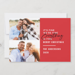 Cartes Pour Fêtes Annuelles La typographie moderne est encore à la maison pour