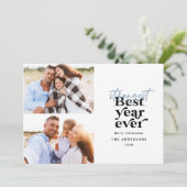 Cartes Pour Fêtes Annuelles La typographie moderne l'année la plus étrange (Debout devant)