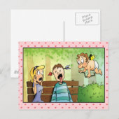 Cartes Pour Fêtes Annuelles La Valentine de la flèche de Cupidon (Devant / Derrière)