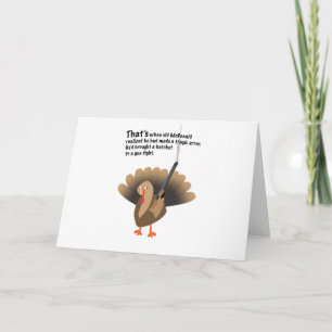 Cartes Pour Fêtes Annuelles La vengeance de la dinde