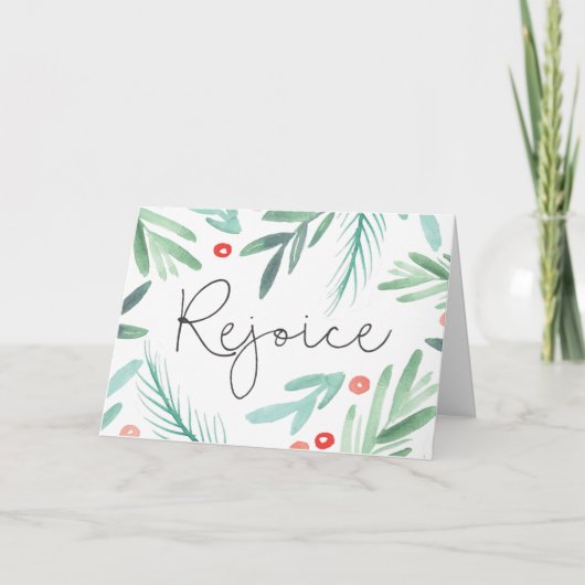 Cartes Pour Fêtes Annuelles La verdure d'hiver (Devant)