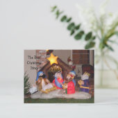 Cartes Pour Fêtes Annuelles La véritable histoire de Noël (Debout devant)