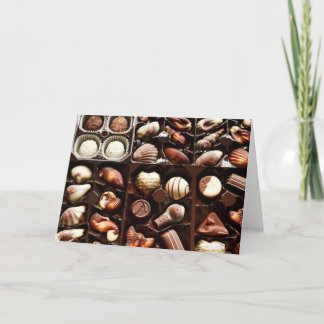 Cartes Pour Fêtes Annuelles La vie est comme une boîte de chocolats dessert do