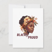 Cartes Pour Fêtes Annuelles La vie noire importe (Devant)