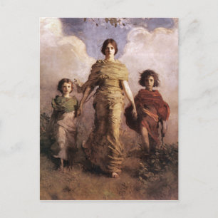 Cartes Pour Fêtes Annuelles La Vierge 1893 Abbott Handerson Thayer