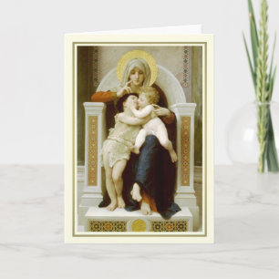 Cartes Pour Fêtes Annuelles La Vierge, Jésus et Saint Jean Baptiste