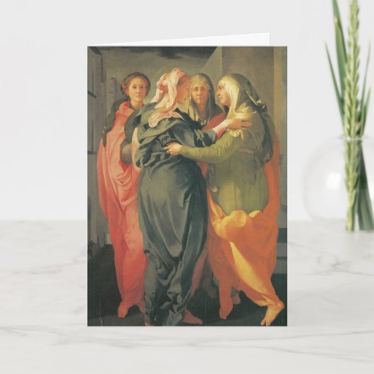 Cartes Pour Fêtes Annuelles La visite - Jacopo DA Pontormo (Devant)