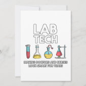 Cartes Pour Fêtes Annuelles Laboratoire technique (Devant)