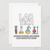 Cartes Pour Fêtes Annuelles Laboratoire technique (Devant / Derrière)