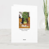 Cartes Pour Fêtes Annuelles Laboratoires d'arbres de Noël (Dos)