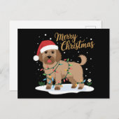 Cartes Pour Fêtes Annuelles Labradoodle Joyeux Noël Funny Noël Amoureux des ch (Devant / Derrière)