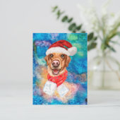 Cartes Pour Fêtes Annuelles Labrador Breed Dog Christmas (Debout devant)