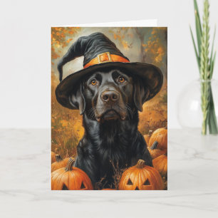 Cartes Pour Fêtes Annuelles Labrador chocolat Halloween