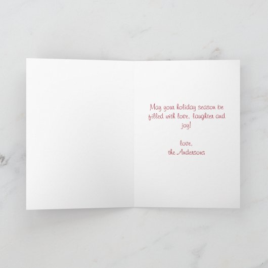 Cartes Pour Fêtes Annuelles Labrador Christmas Card Yellow Labrador (Intérieur)