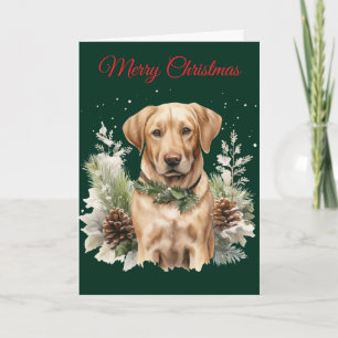 Cartes Pour Fêtes Annuelles Labrador de Noël