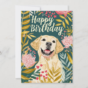 Cartes Pour Fêtes Annuelles Labrador Joyeux anniversaire