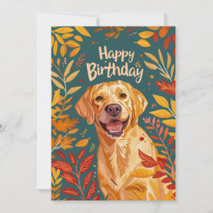 Cartes Pour Fêtes Annuelles Labrador Joyeux anniversaire