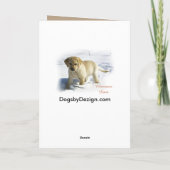 Cartes Pour Fêtes Annuelles Labrador Retriever Cadeaux de Noël (Dos)