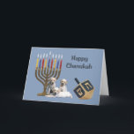 Cartes Pour Fêtes Annuelles Labrador Retriever Chanukah Card Menorah Dreidel<br><div class="desc">Se souvenir de sa famille et de ses amis pendant la saison de Chanukah est un merveilleux moyen de rester en contact avec les gens qui vous aiment et qui vous tiennent à coeur. J'ai créé ces cartes de chien Chanukah avec amour et attention et je suis sûr que quiconque...</div>