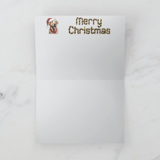 Cartes Pour Fêtes Annuelles Labrador Retriever Reindeer (Intérieur)