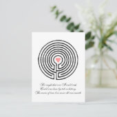 Cartes Pour Fêtes Annuelles labyrinthe d'amour - Saint Valentin (Debout devant)