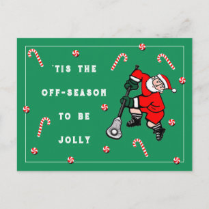 Cartes Pour Fêtes Annuelles Lacrosse Sports Noël