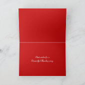 Cartes Pour Fêtes Annuelles L'Action de grâces (Intérieur)