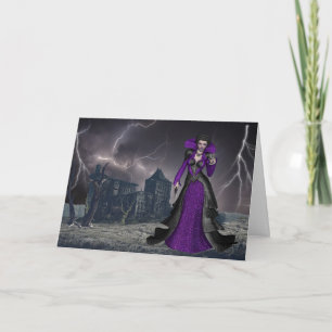 Cartes Pour Fêtes Annuelles Lady du Manoir Halloween