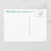 Cartes Pour Fêtes Annuelles Lady et Snowman (Dos)