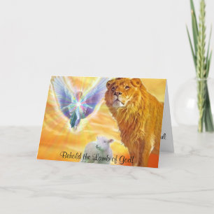 Cartes Pour Fêtes Annuelles L'Agneau de Dieu !