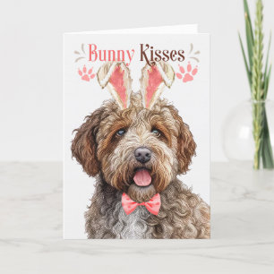 Cartes Pour Fêtes Annuelles Lagotto Romagnolo Chien Bunny Oreilles pour Pâques