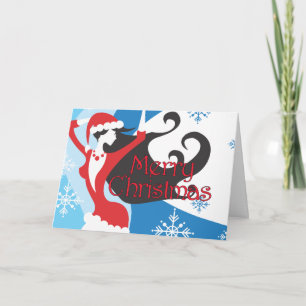 Cartes Pour Fêtes Annuelles L'aide de Père Noël - Joyeux Noël