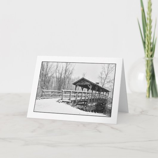 Cartes Pour Fêtes Annuelles Laisse-Le Neiger ! (Devant)